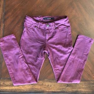 Girls purple skinny jeans